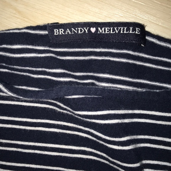 Off the shoulder brandy Melville striped top! - Picture 2 of 4